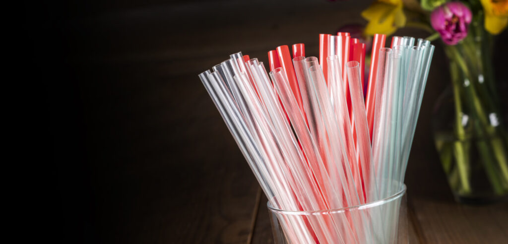 Bioresin Straws in glass